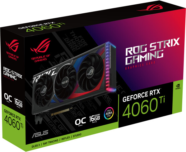 Kartelë grafike ASUS ROG Strix GeForce RTX 4060 Ti OC Edition, 16GB GDDR6