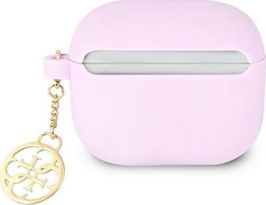 Kuti mbrojtëse Guess Charm Collection për AirPods 3, vjollcë