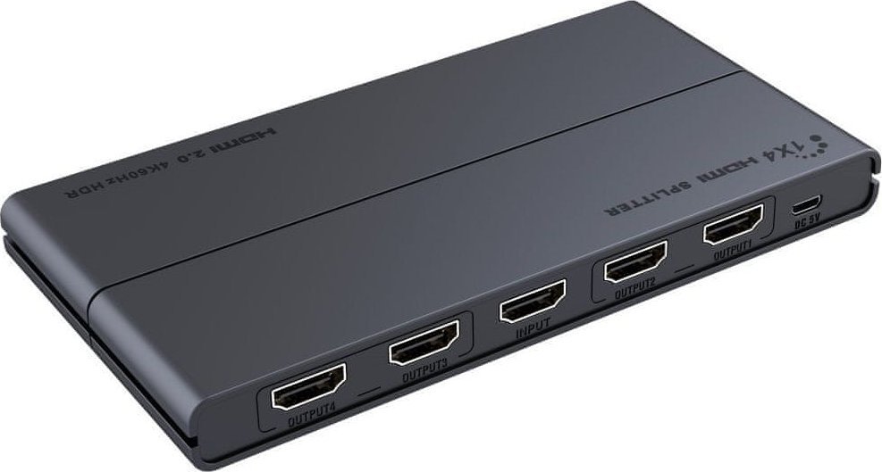 Splitter HDMI PremiumCord 2.0, 1 në 4 porta, 4K 60Hz, HDR