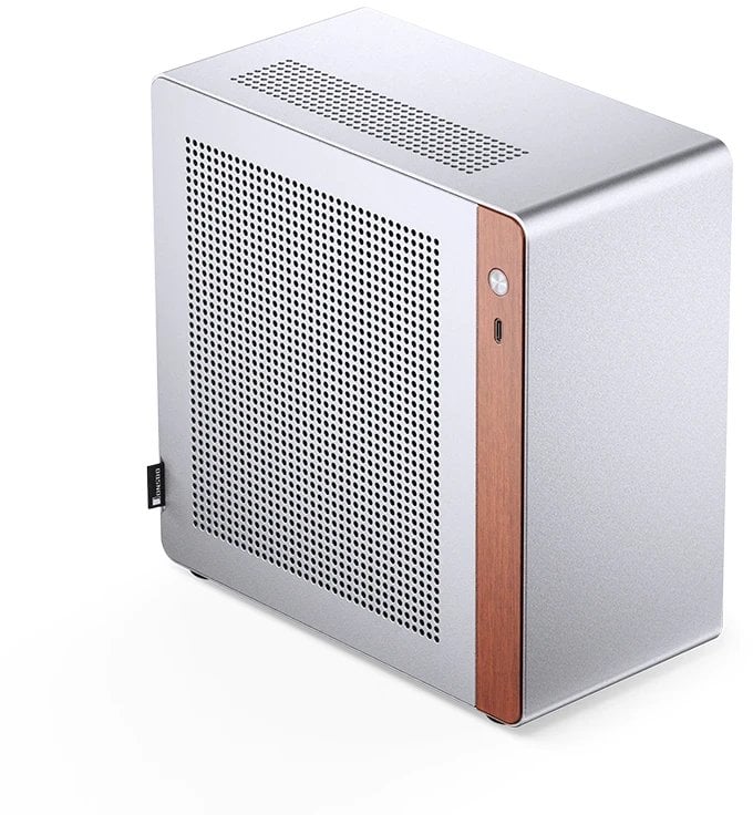 Kuti kompjuteri Jonsbo NV10, mini ITX, 2 slote low profile, argjendtë