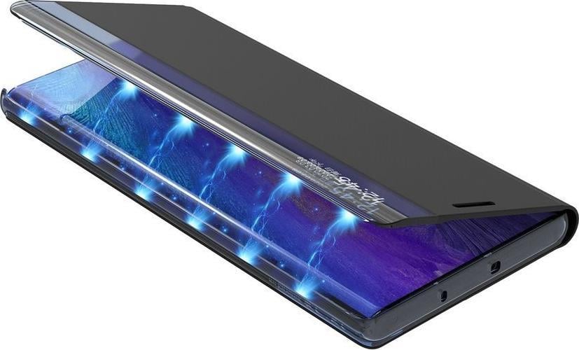 Këllëf telefoni Clear View New Sleep Case për Poco M4 Pro 5G, funksion qëndrimi, rozë