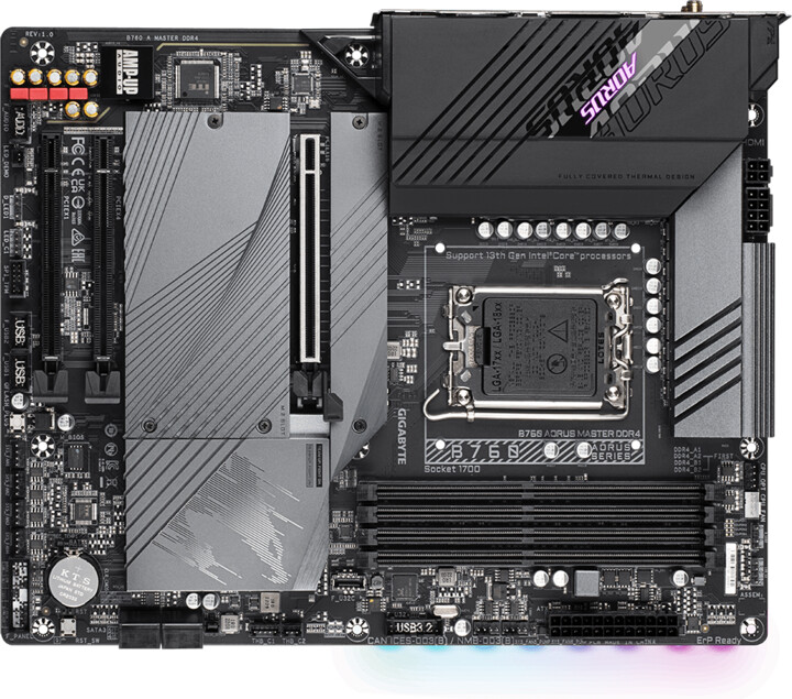 Матична плоча GIGABYTE B760 AORUS MASTER DDR4 - Intel B760