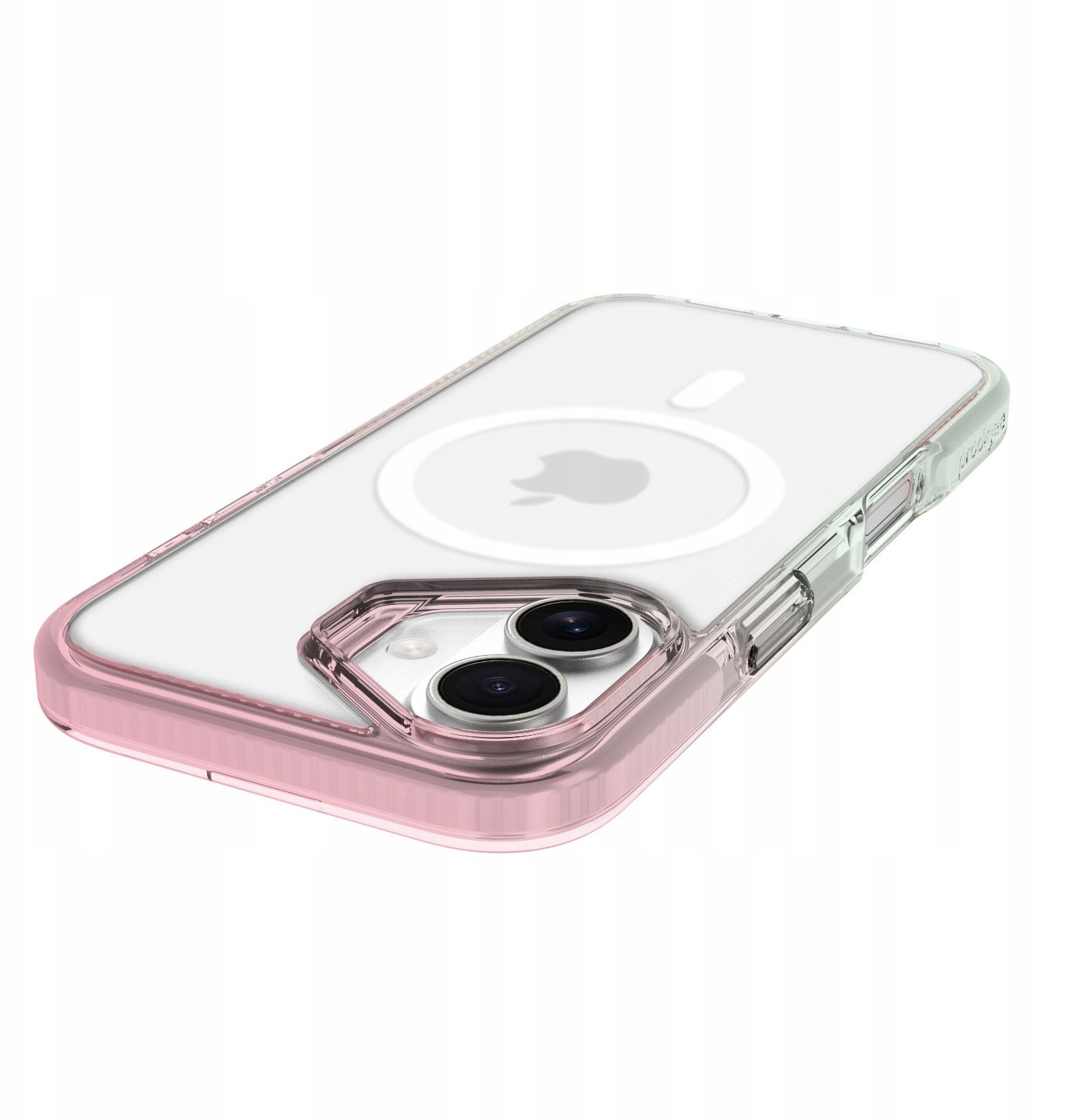 Këllëf telefoni Prodigee Flow për iPhone 17, transparent, mbrojtje ushtarake, për karikim wireless