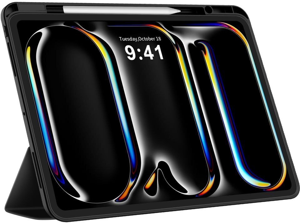 Mbulesë tablet Tech-Protect SC Pen për iPad Pro 13" M4 M5 2024 2025, me mbajtëse stylus, e zezë