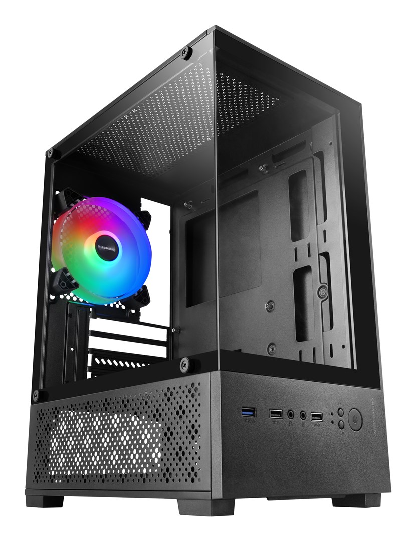 Kuti kompjuterike gaming Mars Gaming MC-SE2, MicroATX, xham i temperuar, FRGB, e zezë