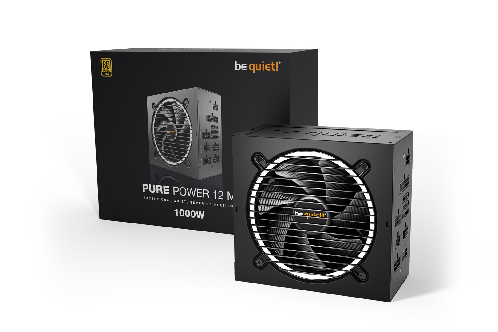 Furnizues me energji për PC BeQuiet Pure Power 12 M, 1000 W, ATX, 80 PLUS Gold, i zi