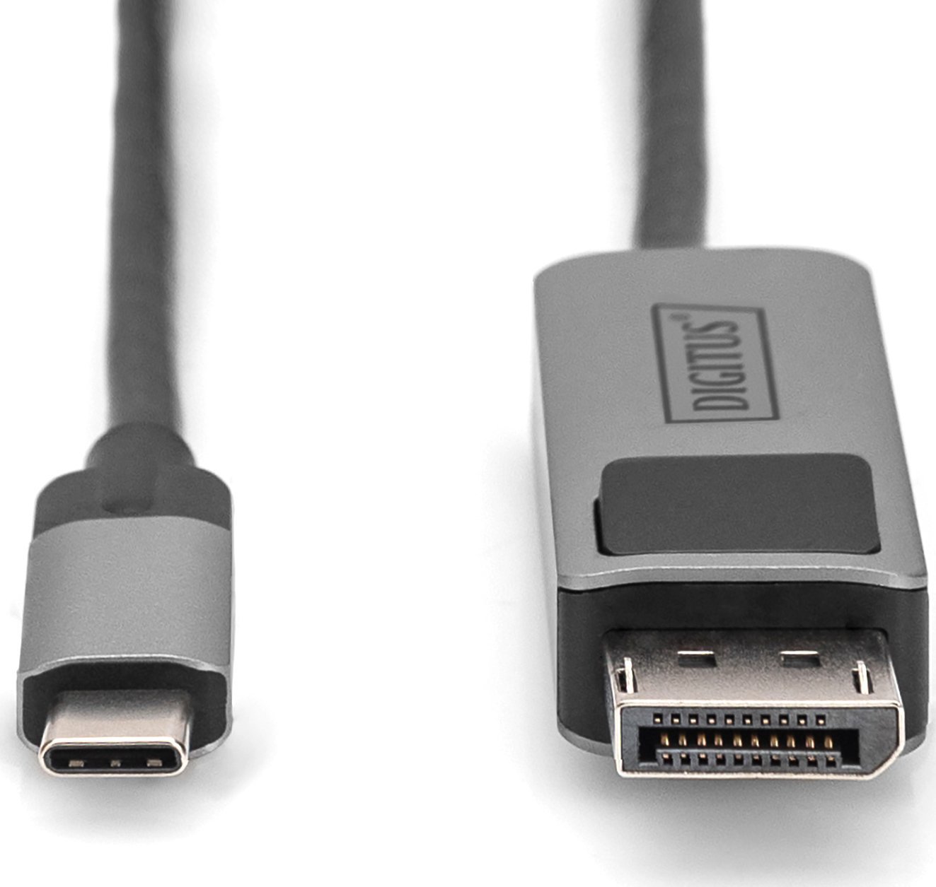 Kabllo USB-C në DisplayPort Digitus DB-300334-020-S, 2m, 8K, e zezë