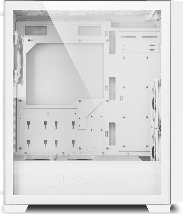 Kasë Sharkoon VS8 RGB, e bardhë, Midi Tower