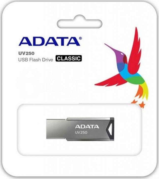 USB Memorja ADATA UV250, 16GB, USB 2.0, e argjendtë