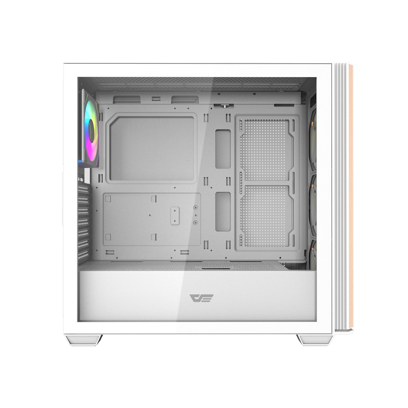 Kuti kompjuteri Darkflash DS900WS, ATX, 4 ventilatorë ARGB, e bardhë