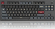 Tastierë mekanike Montech MKey TKL RGB Darkness, Gateron Red, gaming, e zezë