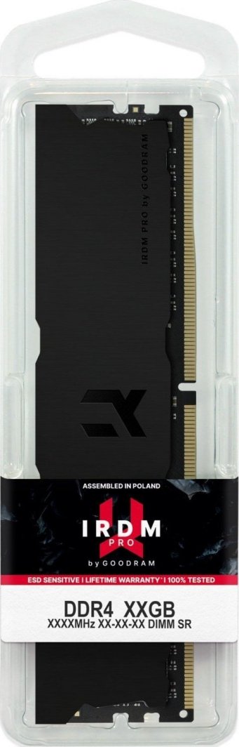 Memorie GoodRam IRDM PRO Deep Black, DDR4, 8 GB, 3600 MHz, CL18, IRP-K3600D4V64L18S/8G