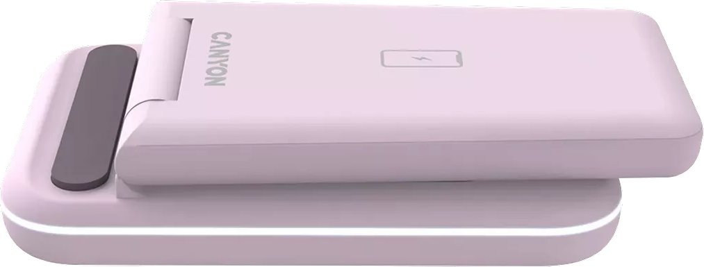 Stacion karikimi Canyon WS-304, karikues wireless 3 në 1, karikim i shpejtë, rozë