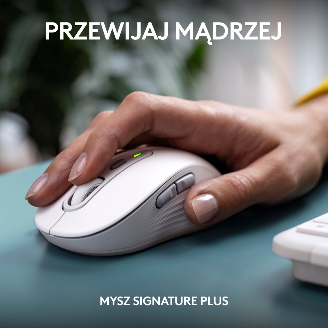 Set tastierë + maus Logitech Signature Slim MK950 (920-012491), i bardhë