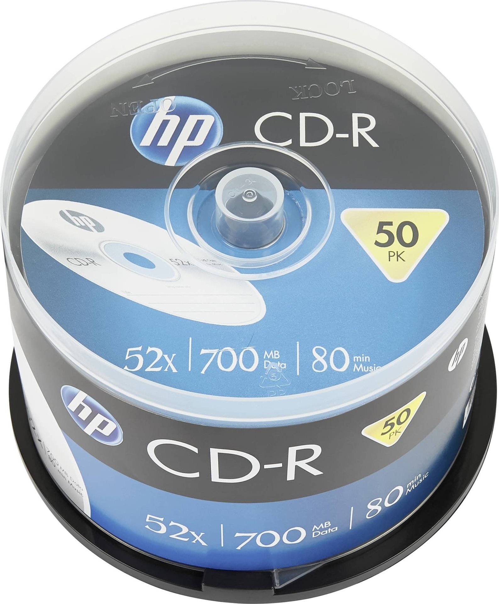 CD-R HP 69307, 700MB, 52X, paketim 50 copë