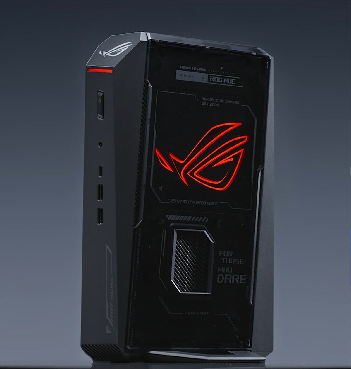 Mini PC gaming ASUS ROG NUC RNUC15JNK7X569A2, Intel Core Ultra 7 255HX, 16GB RAM, 1TB SSD, RTX 5060, i zi