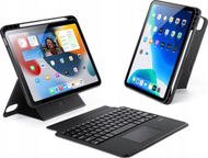 Këllëf tastiere Bluetooth me touchpad për iPad 11", kompatibil me iPad Pro 2024 dhe iPad Air 7/6/5, i zi