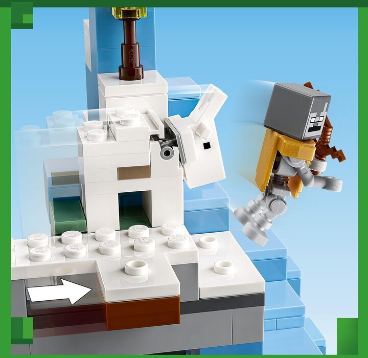 Set LEGO® Minecraft 21243 Ice Mountains, 304 pjesë