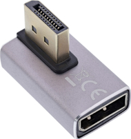Adapter DisplayPort InLine 1.4, prizë në fishë, 8K UHD, i zi