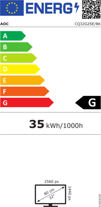 Monitor AOC CQ32G2SE - LED, 31.5", QHD, i zi