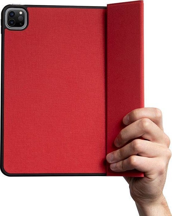 Mbulesë tablet Crong FlexFolio Case iPad Pro 11 iPad Air 10.9, me mbështetje për Apple Pencil, e kuqe