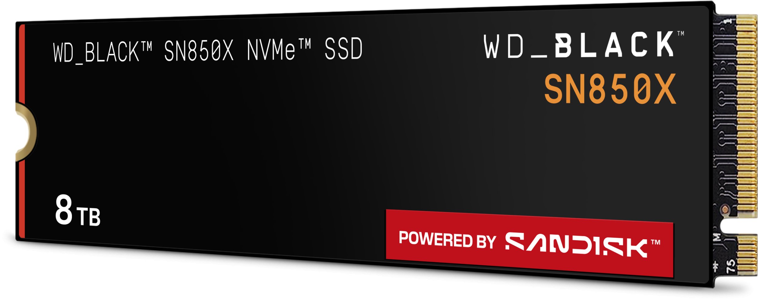 Disk SSD i brendshëm WD Black SN850X, 8TB, NVMe PCIe 4.0, i zi