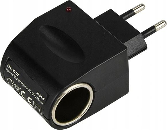 Adaptor energjie për veturë BLOW 96-843, shpërndarës me shumë porta, i zi