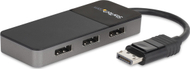 Adapter multi monitorësh StarTech.com MST, DisplayPort 1.4 në 3x DisplayPort, deri 3x 4K, i zi