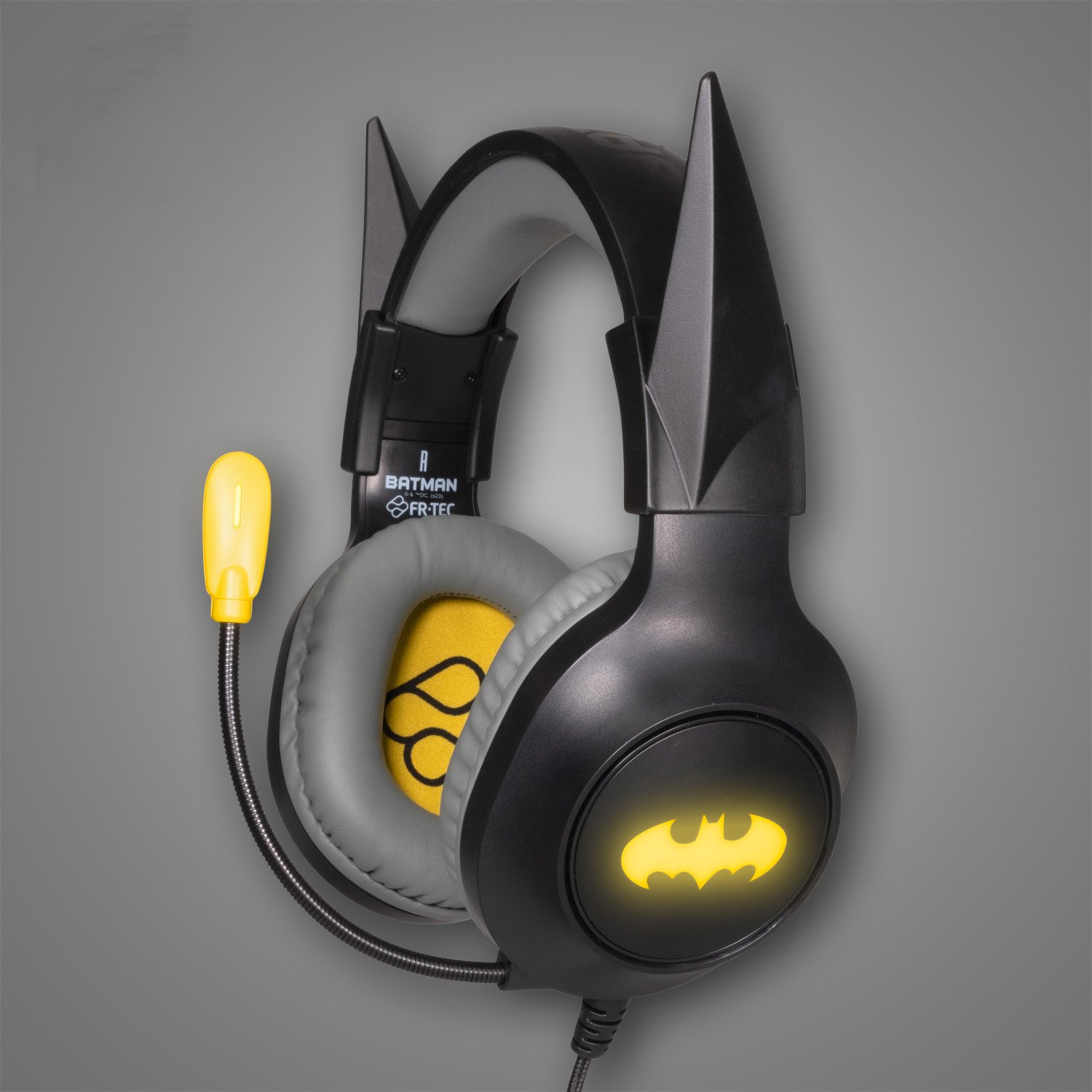 Kufje gaming FRTEC Batman, 50mm, RGB LED, me mikrofon