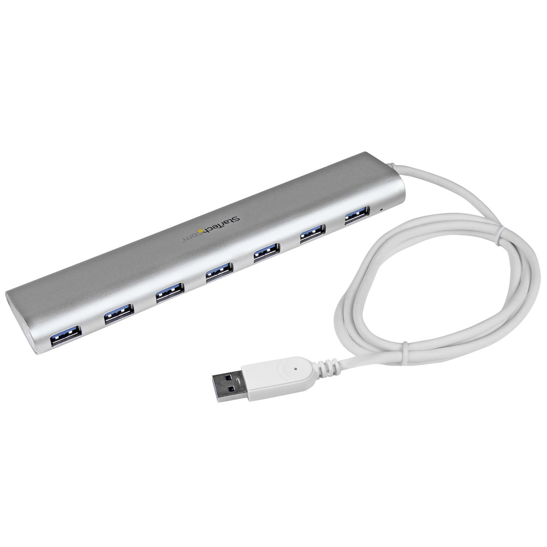 Qendër USB Startech ST73007UA, 7x USB-A 3.0, e hirtë