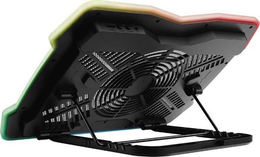 Stendë ftohëse për laptop Trust GXT 1126 Aura, 17.3", ventilator 200 mm, me drita RGB