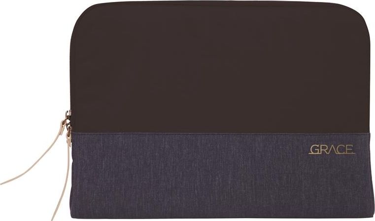 Mbështjellëse laptopi STM Grace 13", poliestër, mbyllje me zinxhir, blu e errët