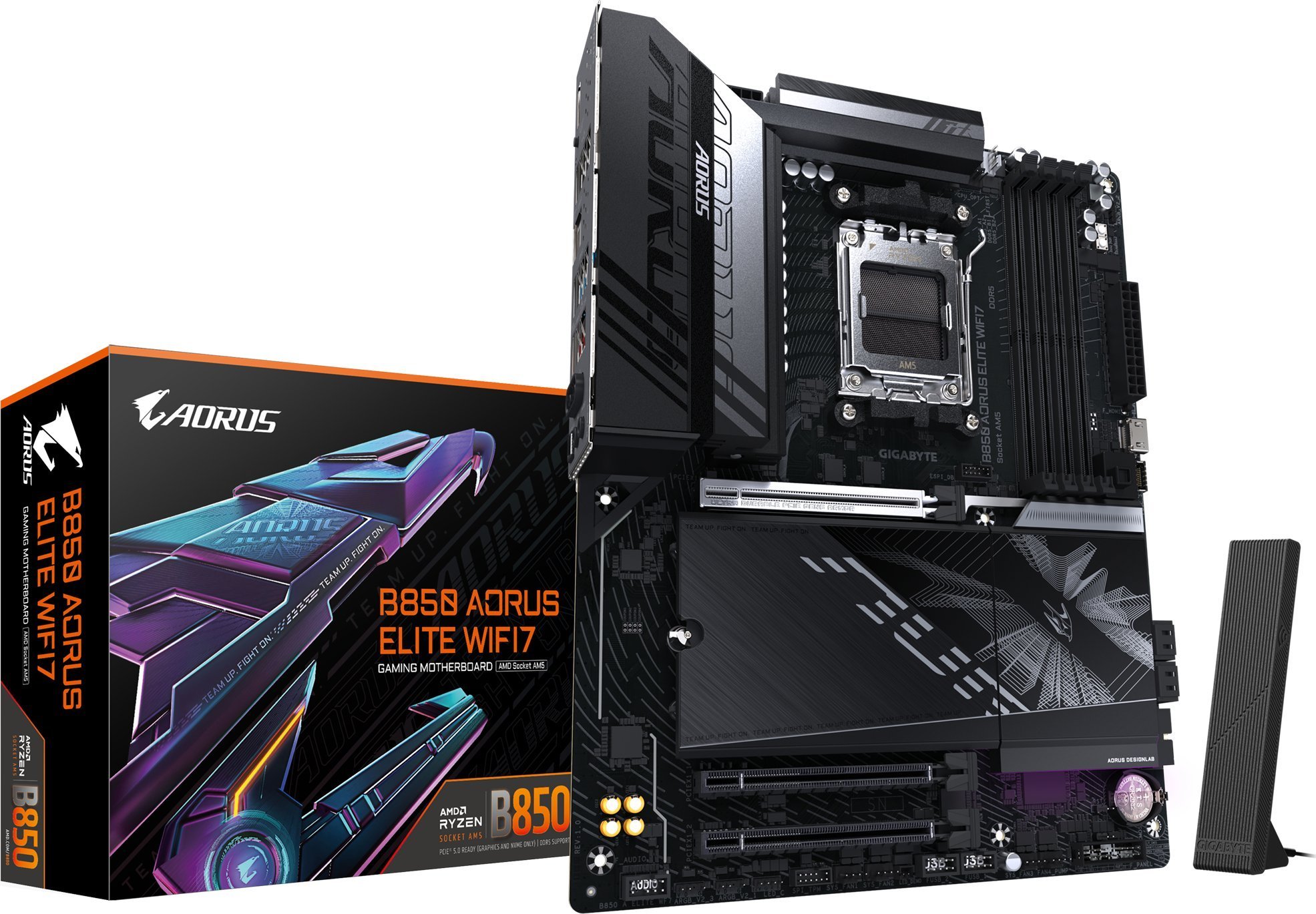 Pllakë amë Gigabyte B850 AORUS ELITE, DDR5, Wi-Fi 7, ATX