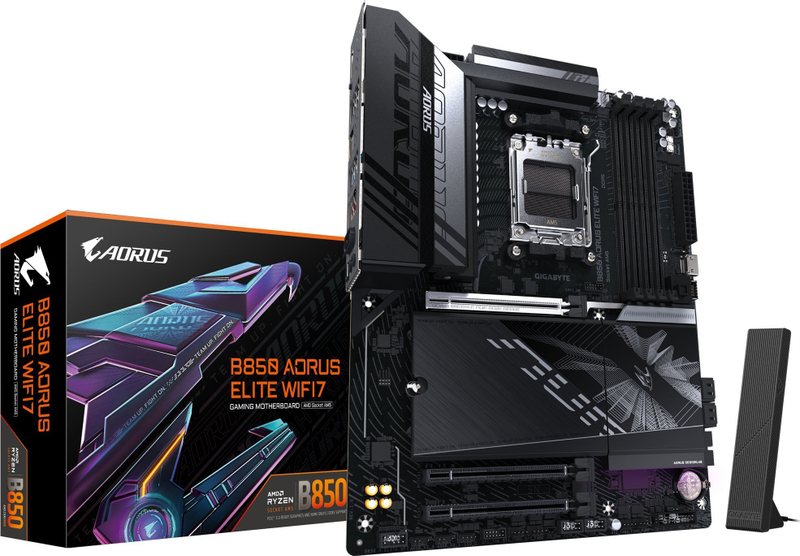Pllakë amë Gigabyte B850 AORUS ELITE, DDR5, Wi-Fi 7, ATX
