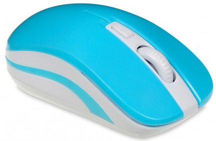 Maus iBOX LORIINI, wireless, USB, i bardhë dhe i kaltërt