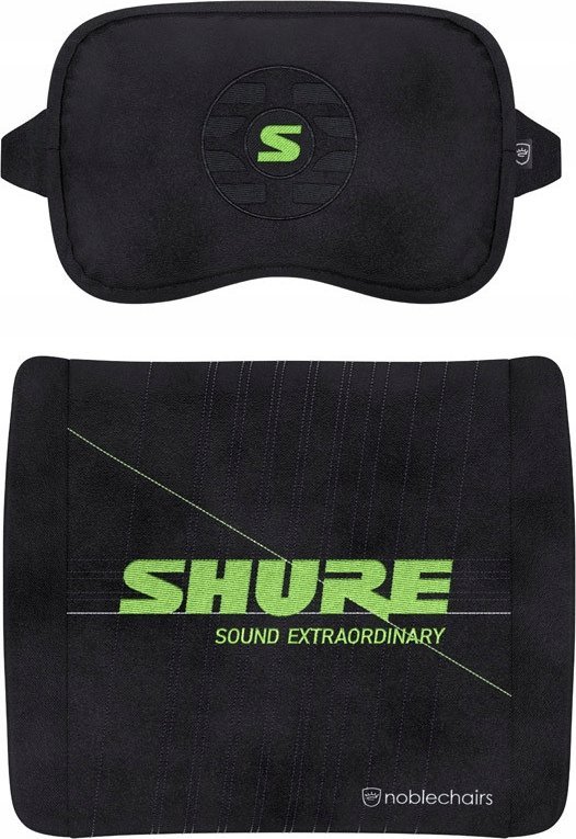 Set jastëkësh memory foam Noblechairs Shure Edition, për karrige gaming, i zi