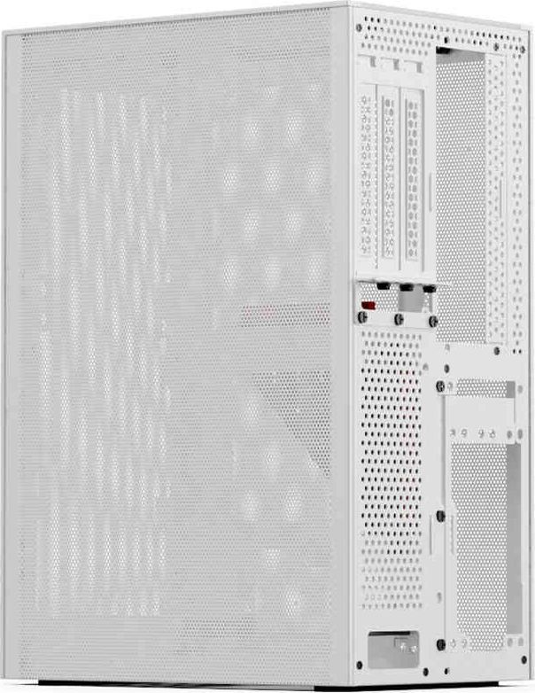 Kllëf kompjuterik Ssupd Meshlicious, mini ITX, PCIe 4.0 riser, i bardhë