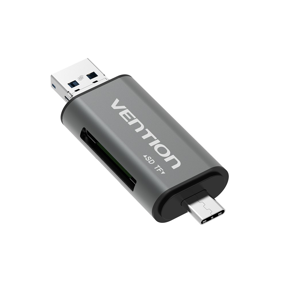 Lexues kartelash Vention USB 3.0 Multi-function, OTG, metalik gri