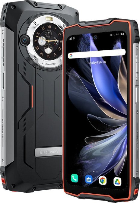 Celular Blackview BV9300 Pro, 12/256GB, 15080 mAh, zezë/portokalli