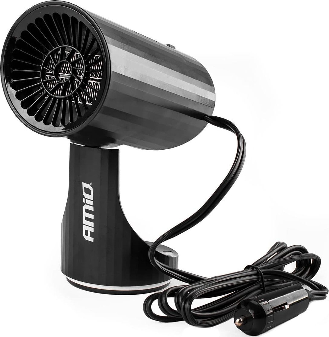 Ngrohës makine AMIO Car Heater 12V, 150W, për xhama kundër avullit, i zi