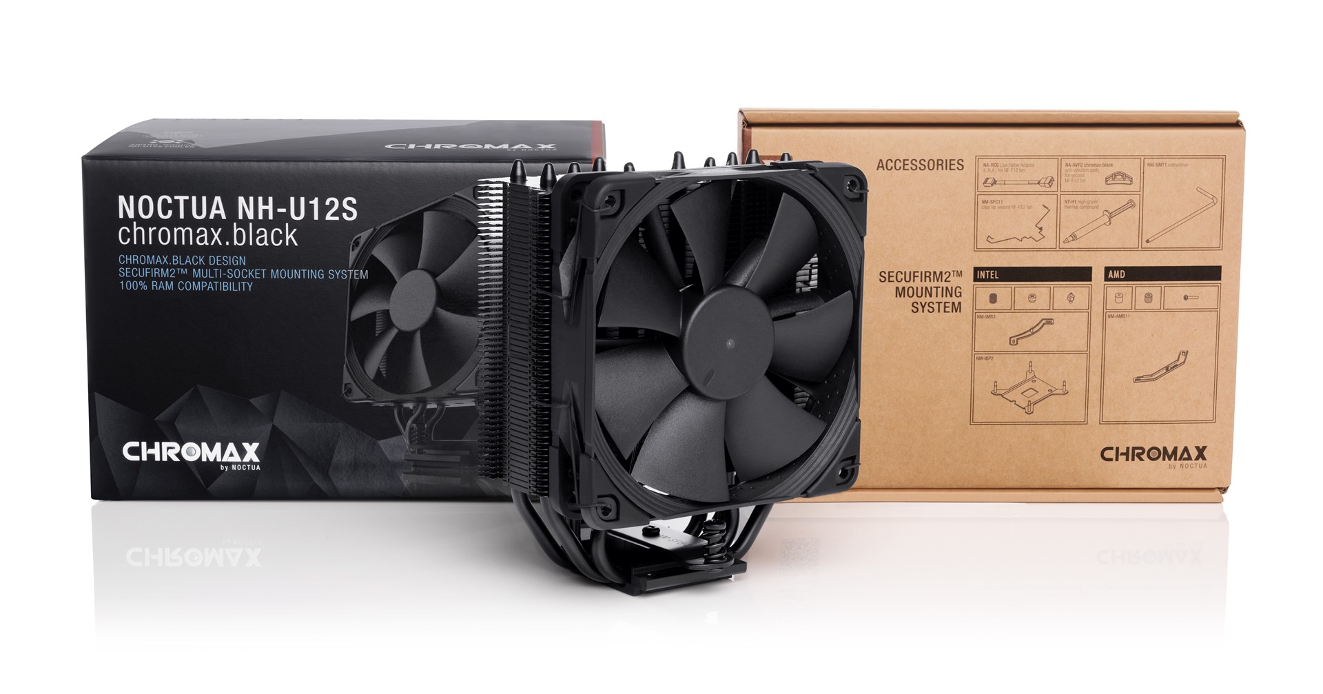 Ftohës procesori Noctua NH-U12S chromax.black, 120mm, e zezë