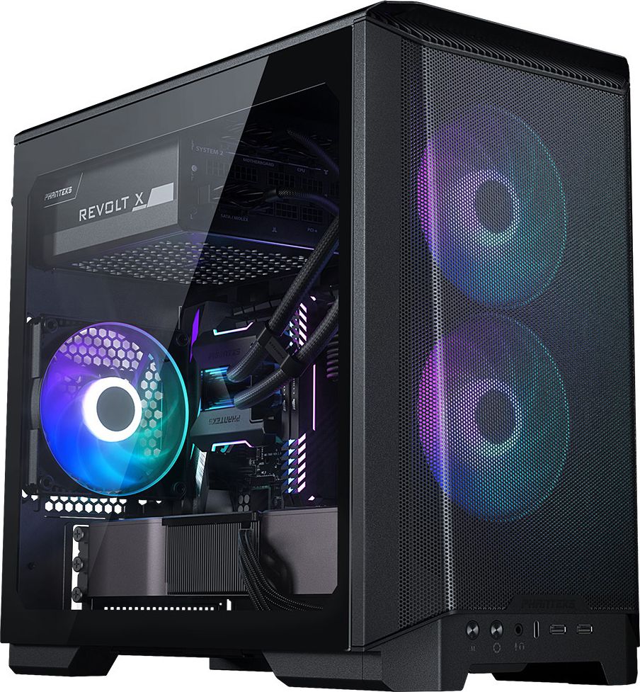 Kuti kompjuterike Phanteks Eclipse P200A D RGB, mini ITX, xham i temperuar, e zezë