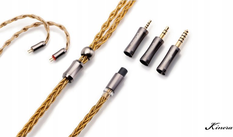 Kabllo kufjesh Kinera Gleipnir, 6N OCC e veshur me ar, konektorë 2.5mm 3.5mm 4.4mm, modulare