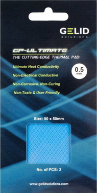 Pad termik Gelid Solutions GP-Ultimate, 90x50x0.5mm, paketë 2 copë, blu