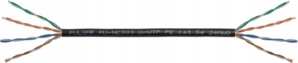Kabllo rrjeti PU-NC301 Cat 5e, U UTP, 24AWG, 305m, e zezë