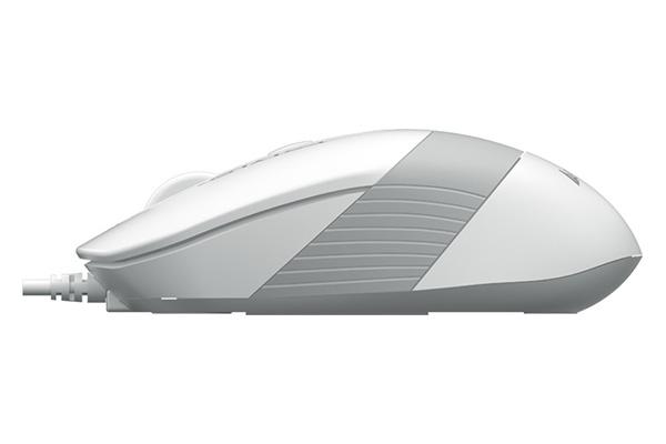 Mouse optik A4Tech Fstyler FM10, USB, 1600 dpi, i bardhë gri