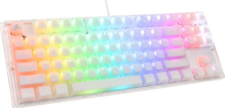 Гејминг тастатура Ducky One 3 Aura, TKL, RGB, Kailh Jellyfish Y, бела