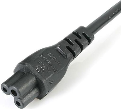 Кабел за енергија StarTech (PXTNB3SUK1M), UK BS 1363 - IEC 60320 C5 3 пин, 1м, црн