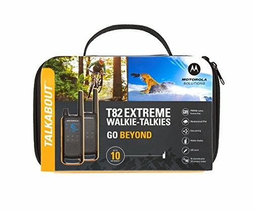 Walkie talkie Motorola TLKR T82 Extreme, rezistent ndaj ujit IPx4, rreze deri disa km, i verdhë