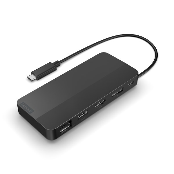 Stacion lidhës Lenovo USB-C Dual Display, 100W, i zi